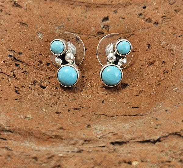 Sterling and Turquoise Post Earring