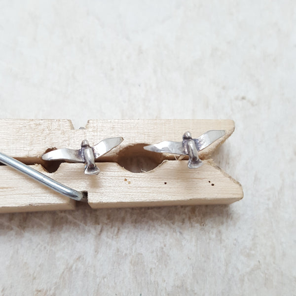 Sterling Silver Seagull Studs