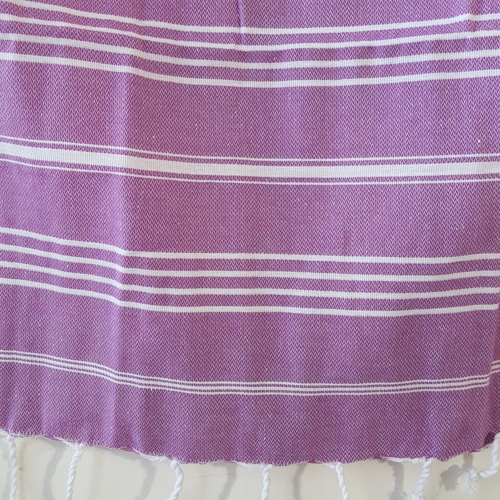 Close up of Sultan Hand Towel in Purple