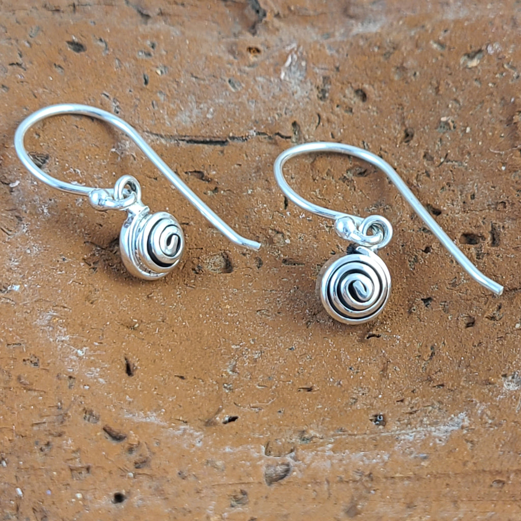 Spiral Bun Hook Earrings