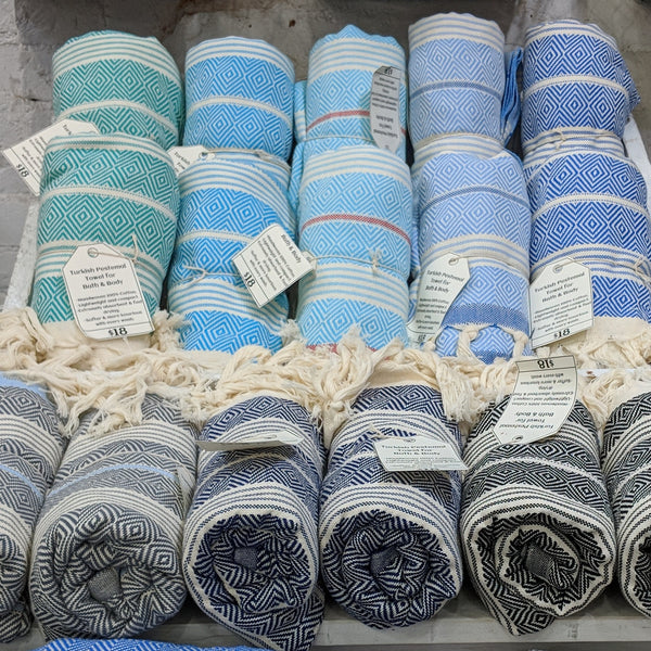 Different Colors of Turkish Towels available.