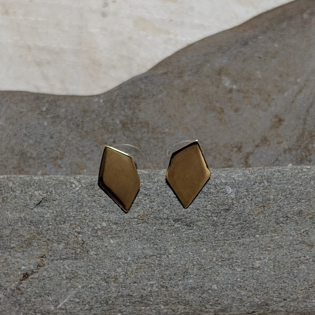 front view of gia  stud earrings
